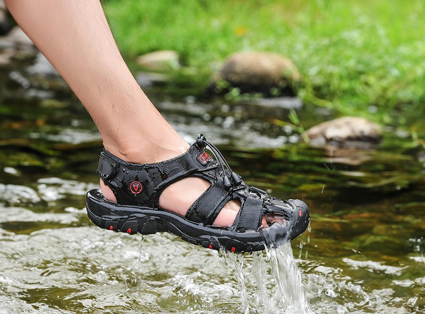 FitVille Men's TrekToe Sandals Ecco Shoes Sandals