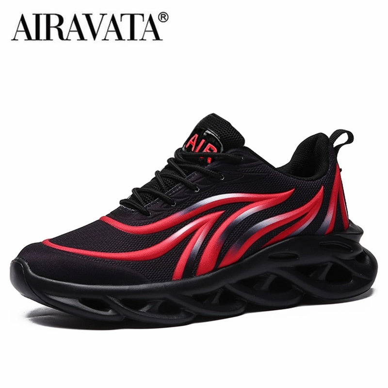 Flame Printed Sneakers Flying Weave Sports Shoes Basketball Sneakers