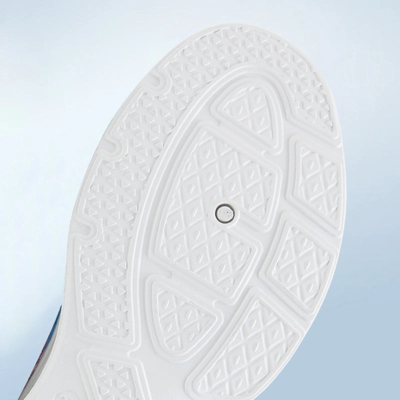 Floral pattern rhinestone decor knitted sneakers  summer mesh slip-on shoes Sneakers Dress Pants