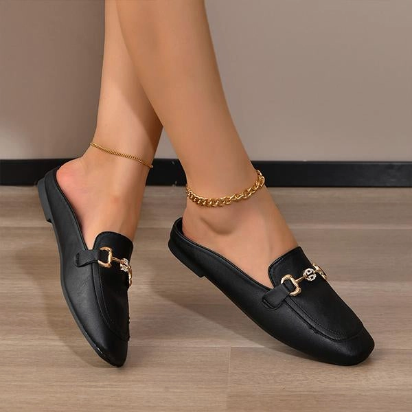 Women's Fashionable Half Slippers with Metal Buckle 54205963S Overwatch Slippers