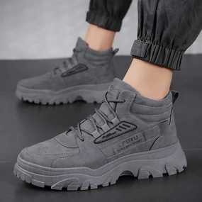 Lightweight Breathable Casual Shoes men workwear shoes high top Breathable high top workwear shoes for men anti slip