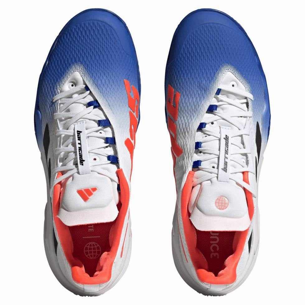 adidas Barricade Men's Tennis Shoe (Blue/Black) Adidas Eg4885 Golf Shoe