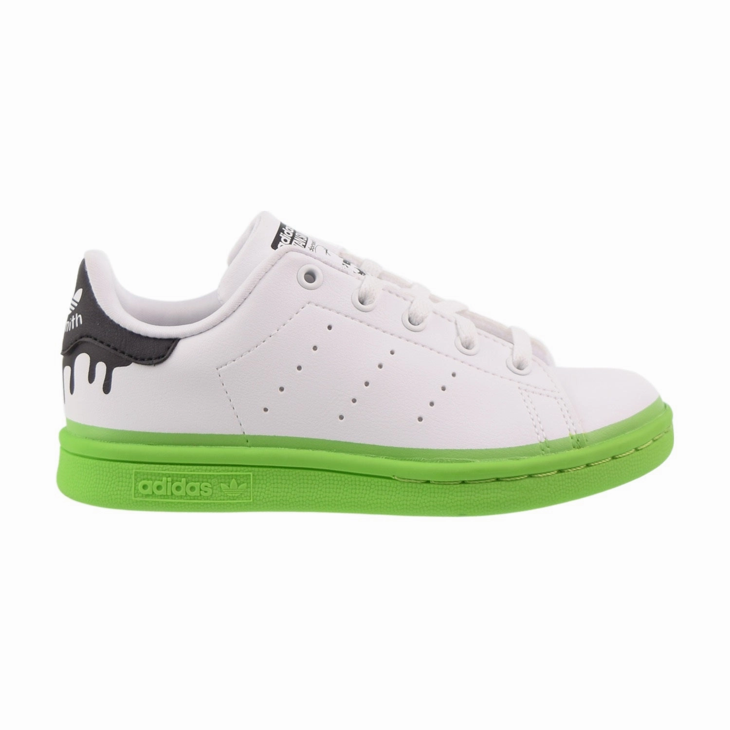 Adidas Stan Smith C Paint Drip Little Kids Shoes Cloud White-Solid Green Adidas Formotion Shoes