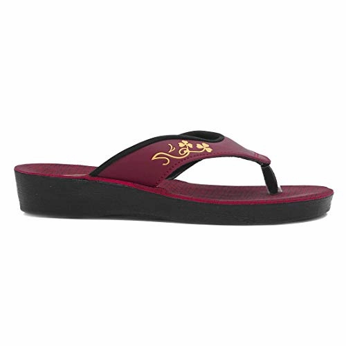 Asian PF-204 girls shoes for women | ladies chappal for women stylish | New fashion latest design flat heels slippers for women | Perfect for daily wear walking uk-6 Boob Slippers