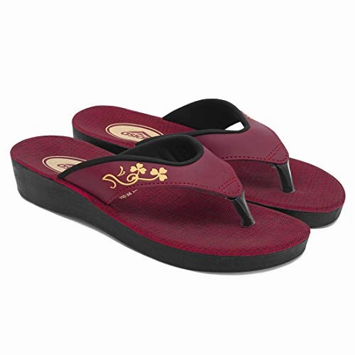 Asian PF-204 girls shoes for women | ladies chappal for women stylish | New fashion latest design flat heels slippers for women | Perfect for daily wear walking uk-6 Slippers Spongebob