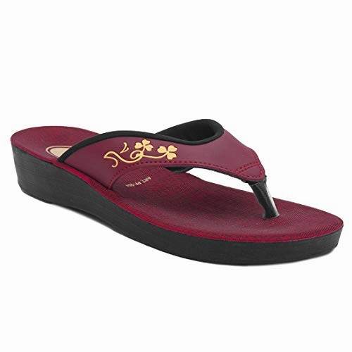 Asian PF-204 girls shoes for women | ladies chappal for women stylish | New fashion latest design flat heels slippers for women | Perfect for daily wear walking uk-6 Tasman 2 Slippers