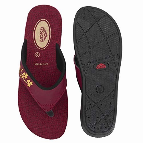 Asian PF-204 girls shoes for women | ladies chappal for women stylish | New fashion latest design flat heels slippers for women | Perfect for daily wear walking uk-6 Easy Slippers To Crochet