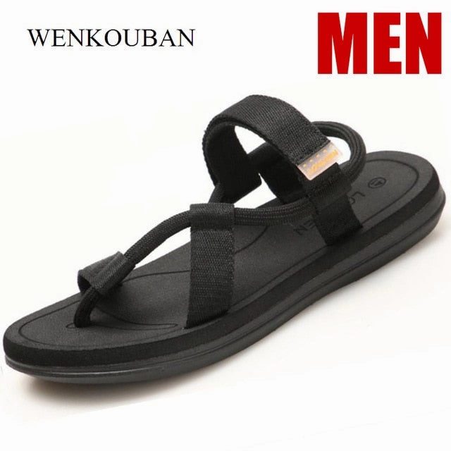 Christmas Funny Slippers Summer Beach Sandals Men Casual Male Shoes Adult Roman Gladiator Sandals Slip on Flats Slippers Flip Flops Zapatos Hombre