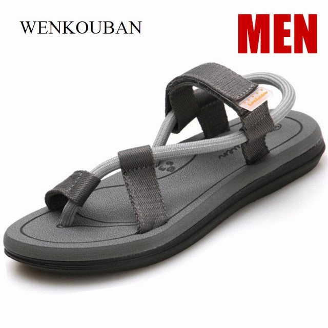 Indoor Japanese Slippers Summer Beach Sandals Men Casual Male Shoes Adult Roman Gladiator Sandals Slip on Flats Slippers Flip Flops Zapatos Hombre