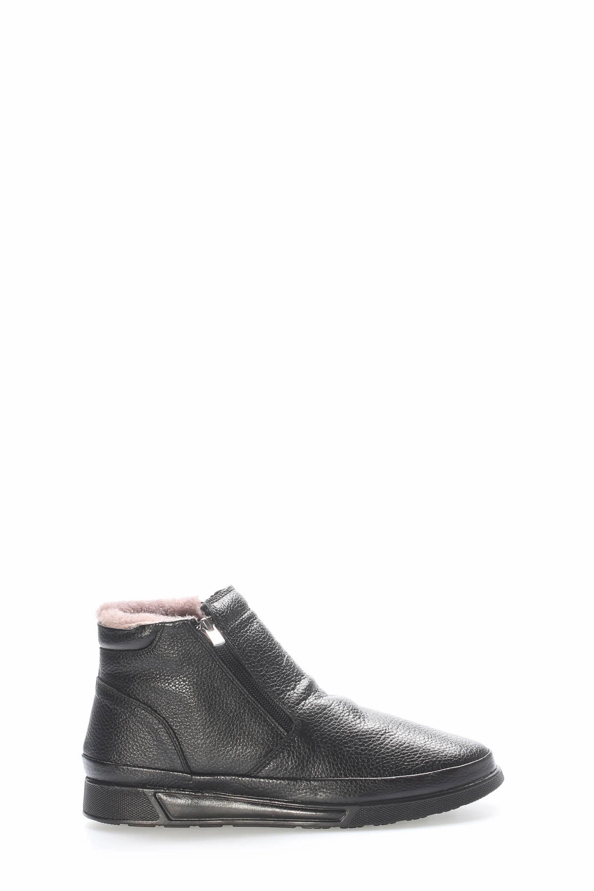 FST Genuine Leather Fur-Lined Men's Casual Boot 724KMA22 Black - Bayonne Casual Shoes Australia