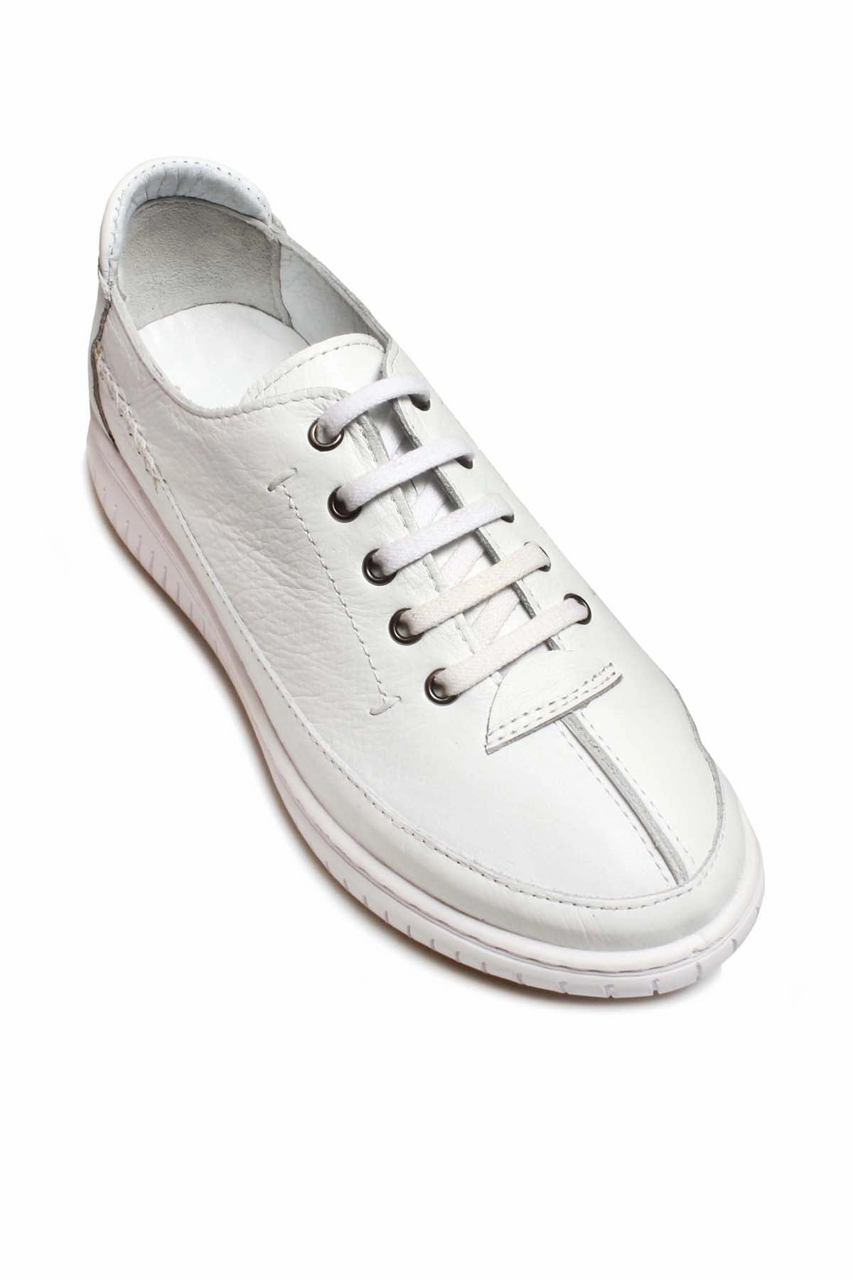 Casual Shoes Loafers FST Genuine Leather Women's Casual Shoes 583ZA402 White - Huntington Beach