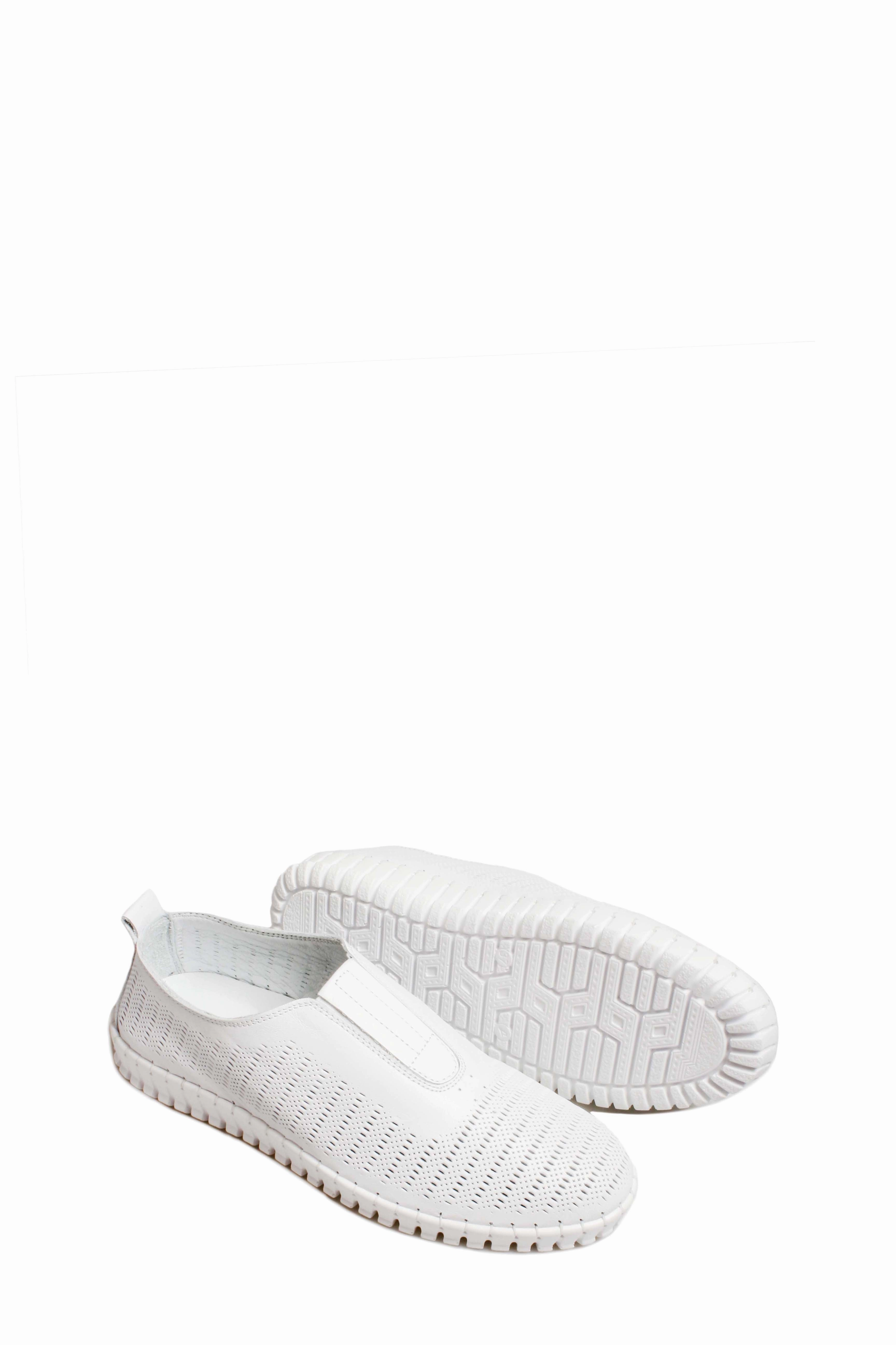 Casual Shoe Wear FST Genuine Leather Women's Casual Shoes 934ZA106LZR White - Catania