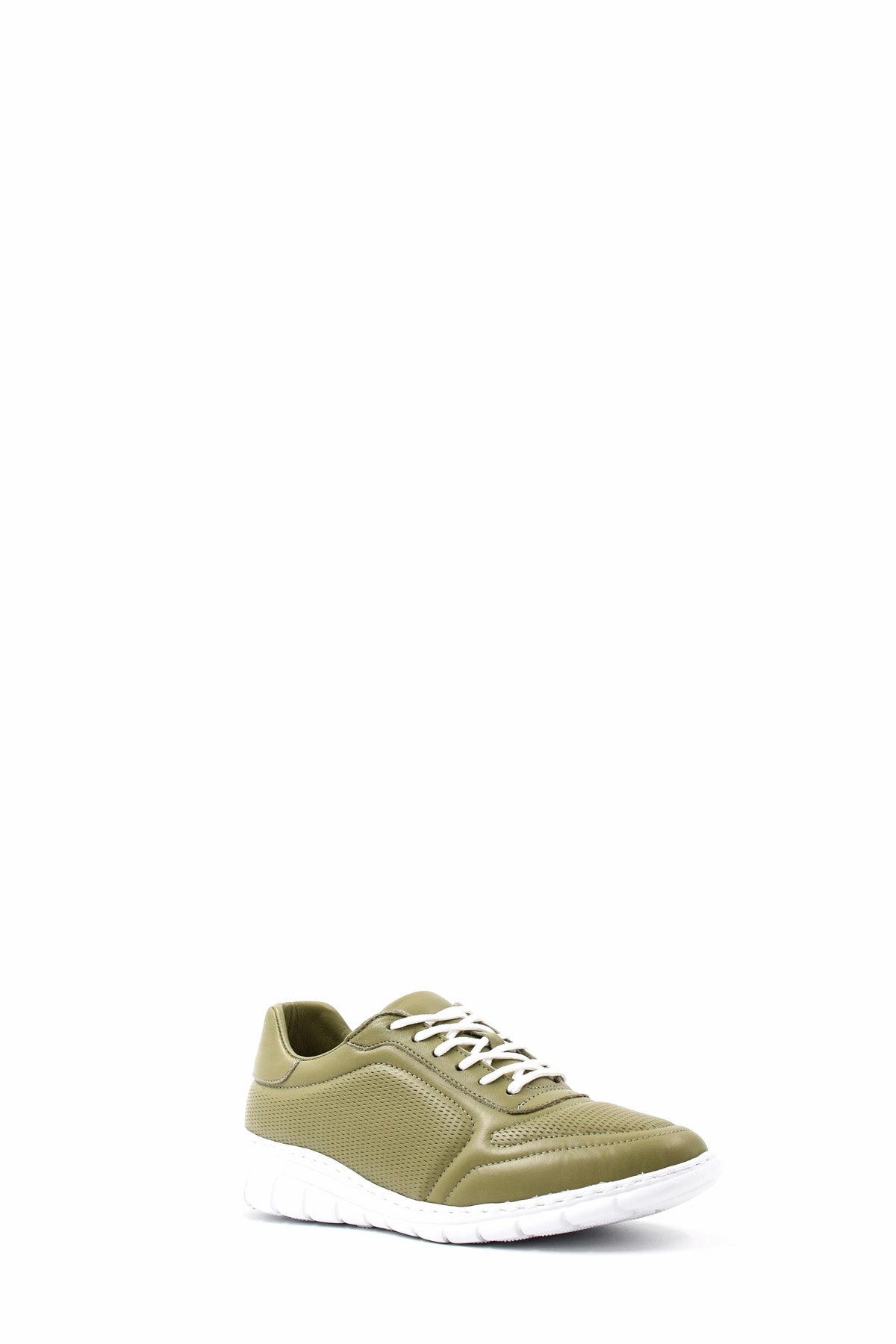 FST Genuine Leather Women's Casual Shoes 950ZAS8023LRZ Avocado - Taunton Casual Shoes With Rubber Soles