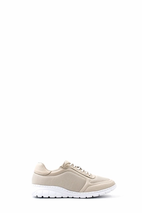 FST Genuine Leather Women's Casual Shoes 950ZAS8023LRZ Beige - Ipswich High Cut Casual Shoes