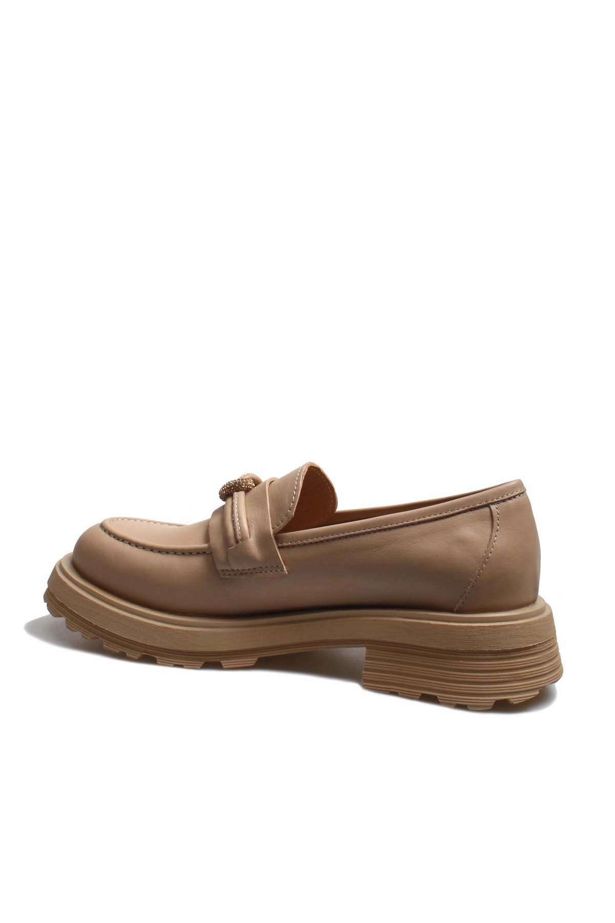 FST Genuine Leather Women's Casual Shoes 965ZA3100 Cream - Kettering Jenner Casual Shoes