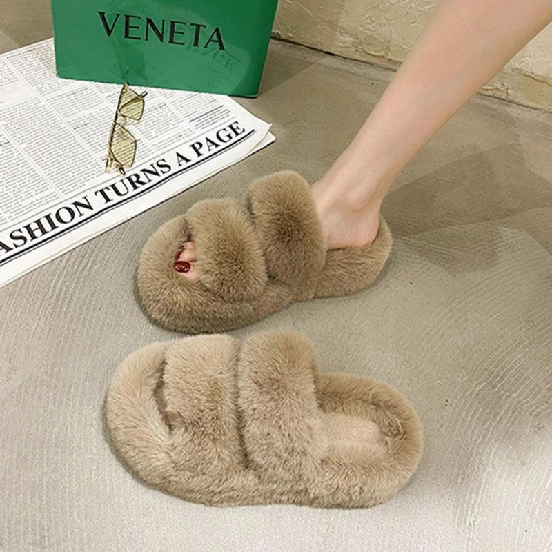 Slipper Boot Slippers Fuzzy Slippers Women House Shoes Fluffy Bedroom Slippers