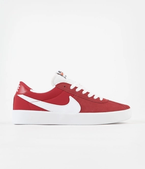 Nike SB Bruin React Shoes - University Red / White - University Red Shoes And Sox Asics