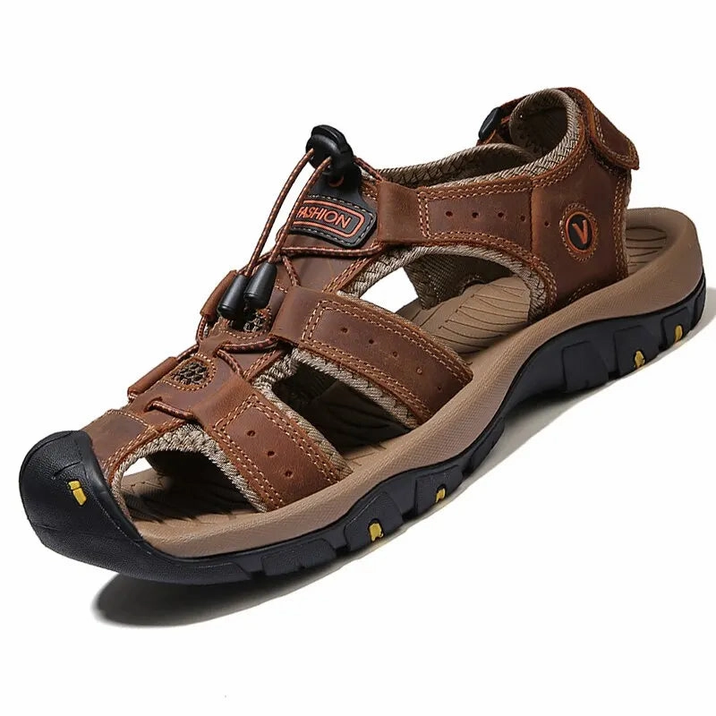 Genuine Leather Men Sandals Summer Men's Shoes Outdoor Water Shoes Leather Sandals For Men Sandals Definition