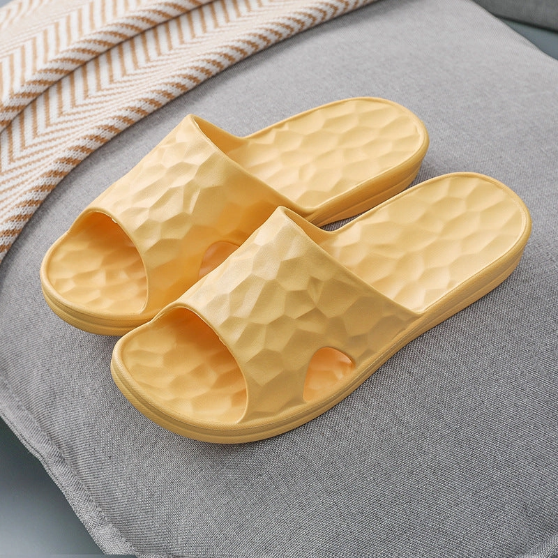 Geometric Slippers Summer Home Bathroom Slippers Women Shoes Slippers Brown