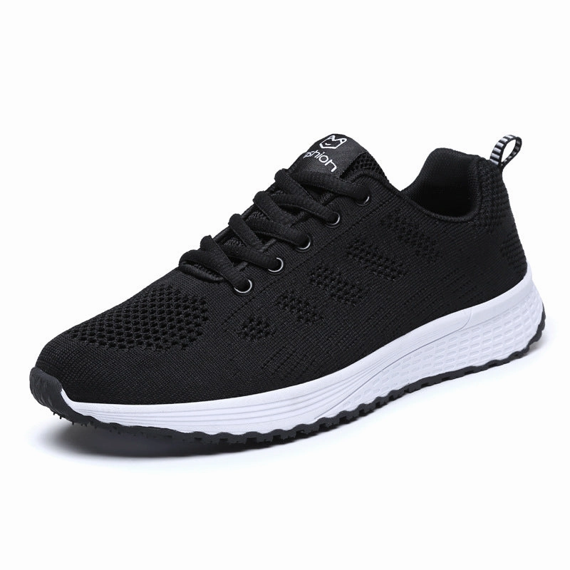 Flat Shoes That Go With Dresses New Style Sports Shoes Women Flying Woven Mesh Women's Shoes Sports Shoes