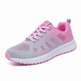 New Style Sports Shoes Women Flying Woven Mesh Women's Shoes Sports Shoes Flat Snakeskin Shoes
