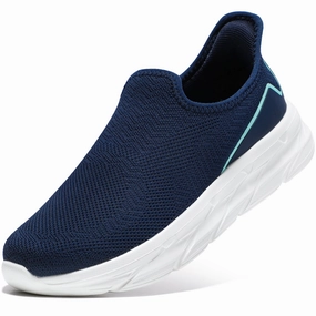 Acrylic Paint On Sneakers STQ Slip on Walking Shoes Womens Comfortable Tennis Breathable Athletic Gym Workout Slip on Sneakers for Plantar Fasciitis