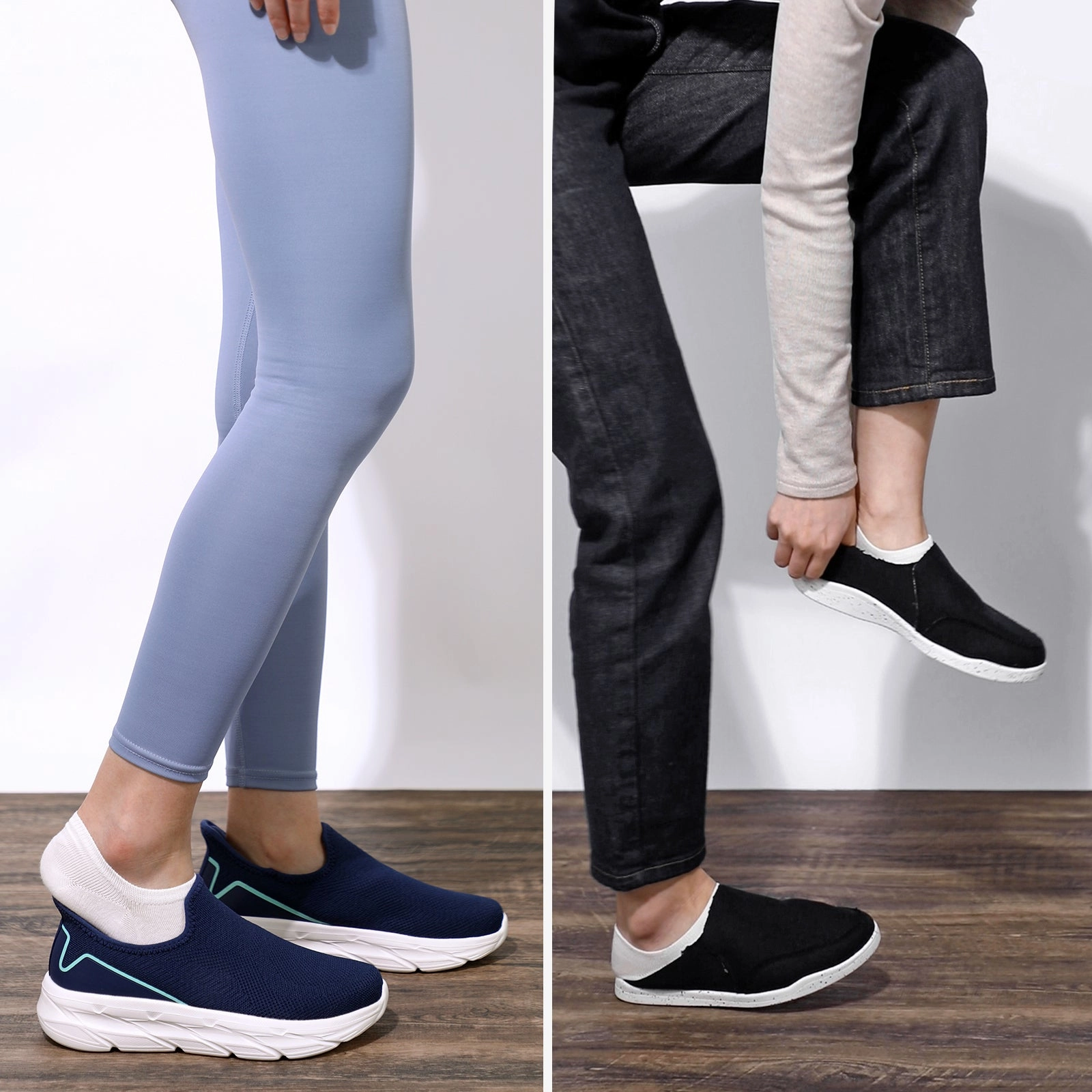 STQ Slip on Walking Shoes Womens Comfortable Tennis Breathable Athletic Gym Workout Slip on Sneakers for Plantar Fasciitis Eastbay Sneakers