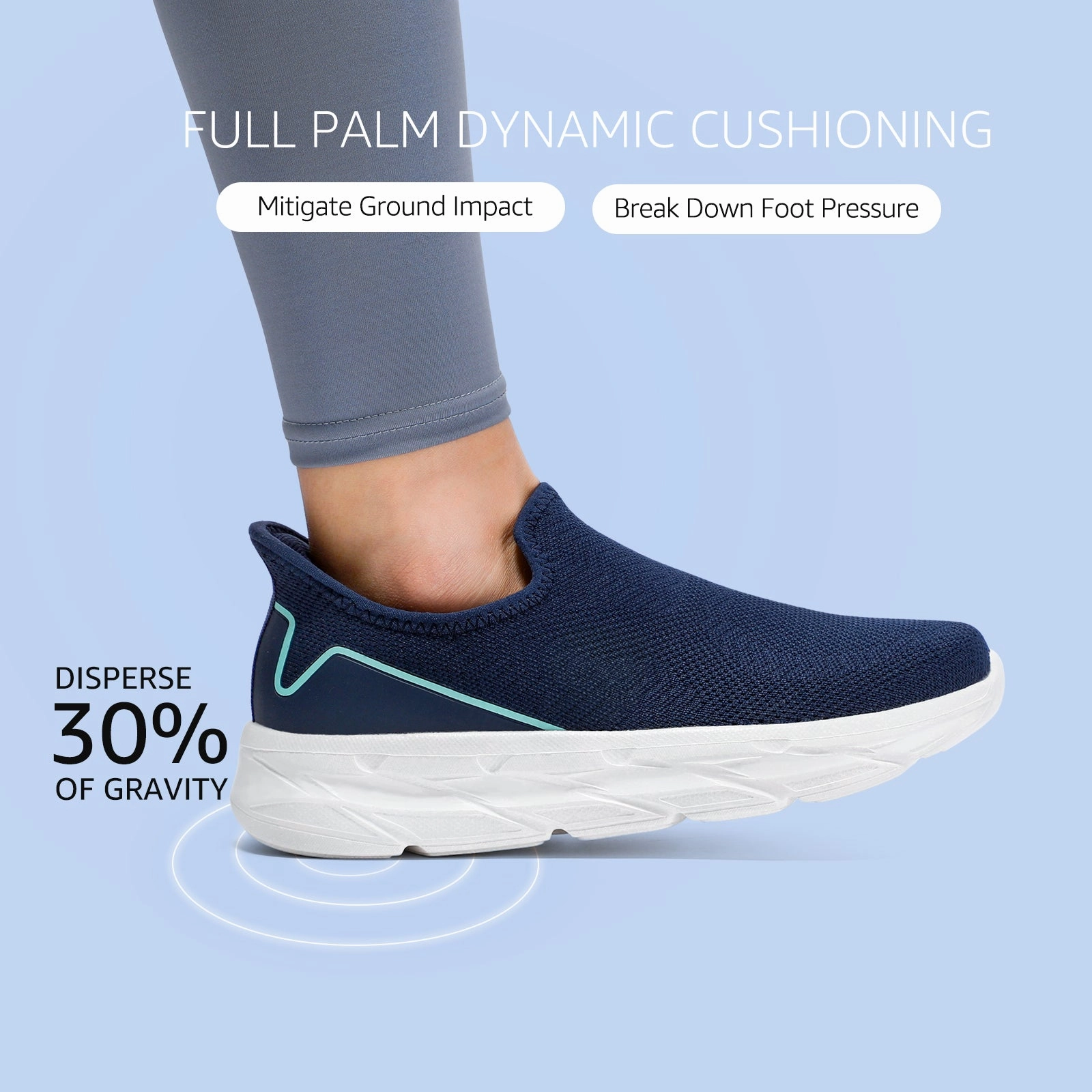 STQ Slip on Walking Shoes Womens Comfortable Tennis Breathable Athletic Gym Workout Slip on Sneakers for Plantar Fasciitis Chanel Trainer Sneakers