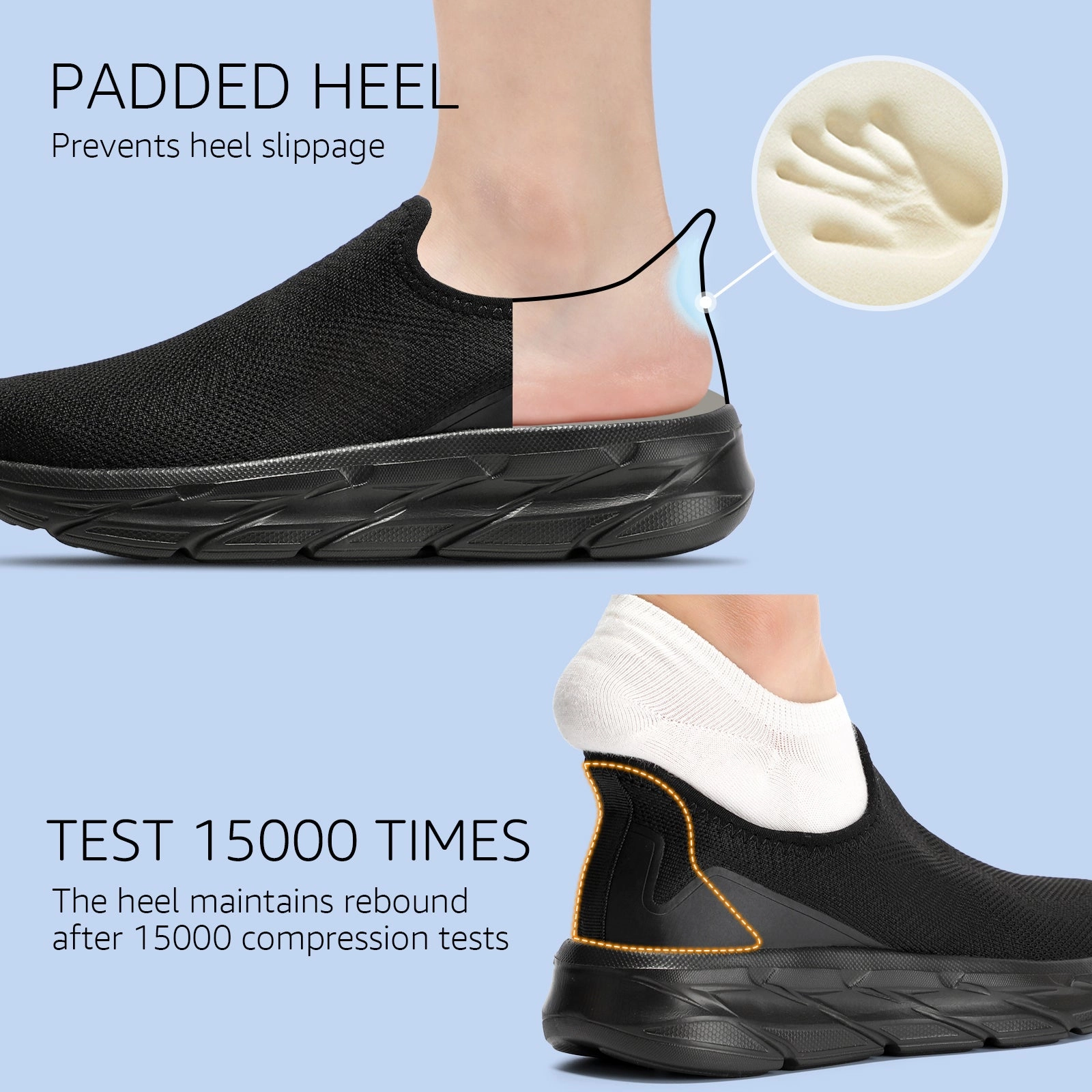 Silver Sneakers Medicare STQ Slip on Walking Shoes Womens Comfortable Tennis Breathable Athletic Gym Workout Slip on Sneakers for Plantar Fasciitis