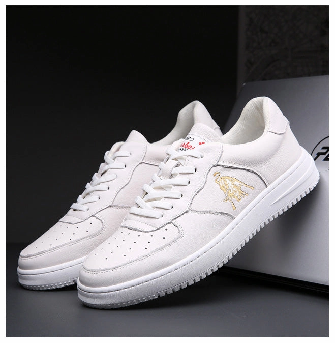 Wide Fit Flat Shoes Uk Men Casual Embroider Leisure Comfortable Flat Sneakers
