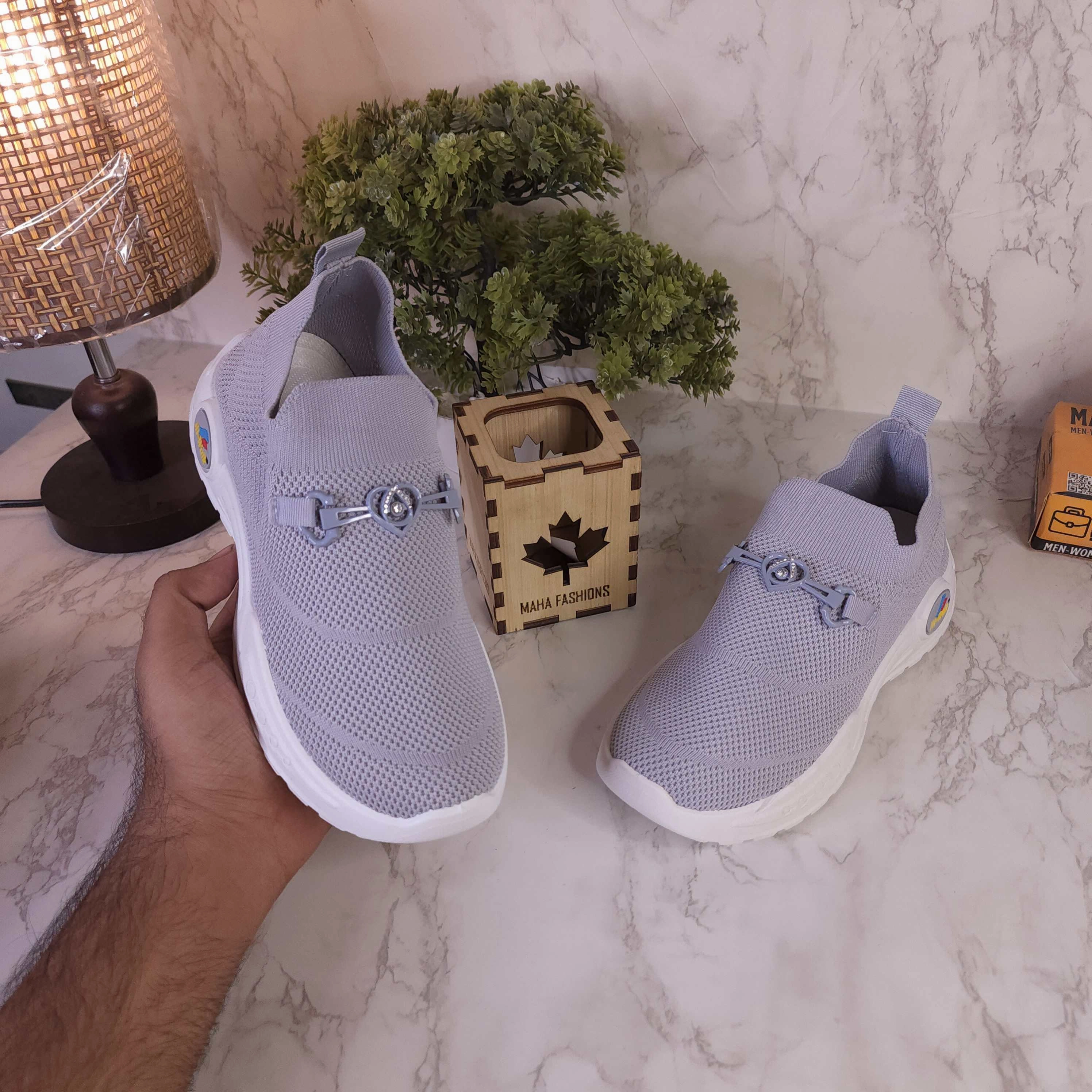 Grey Slip On Shoes Nike Air Huarache Run Ultra Casual Shoes