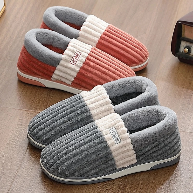 Groovywish Men Back Wrap Slippers Washable Winter Shoes Best Fuzzy Slippers