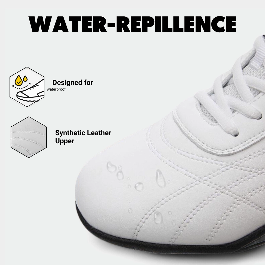 GRW Orthopedic Men Moccasin Waterproof Leather Soft Casual Dress Shoes Volleyball Shoes For Flat Feet