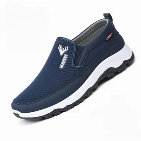 Best Shoes For Flat Feet GRW Orthopedic Men's Shoes Comfortable Soft Sole Canvas Slip-on