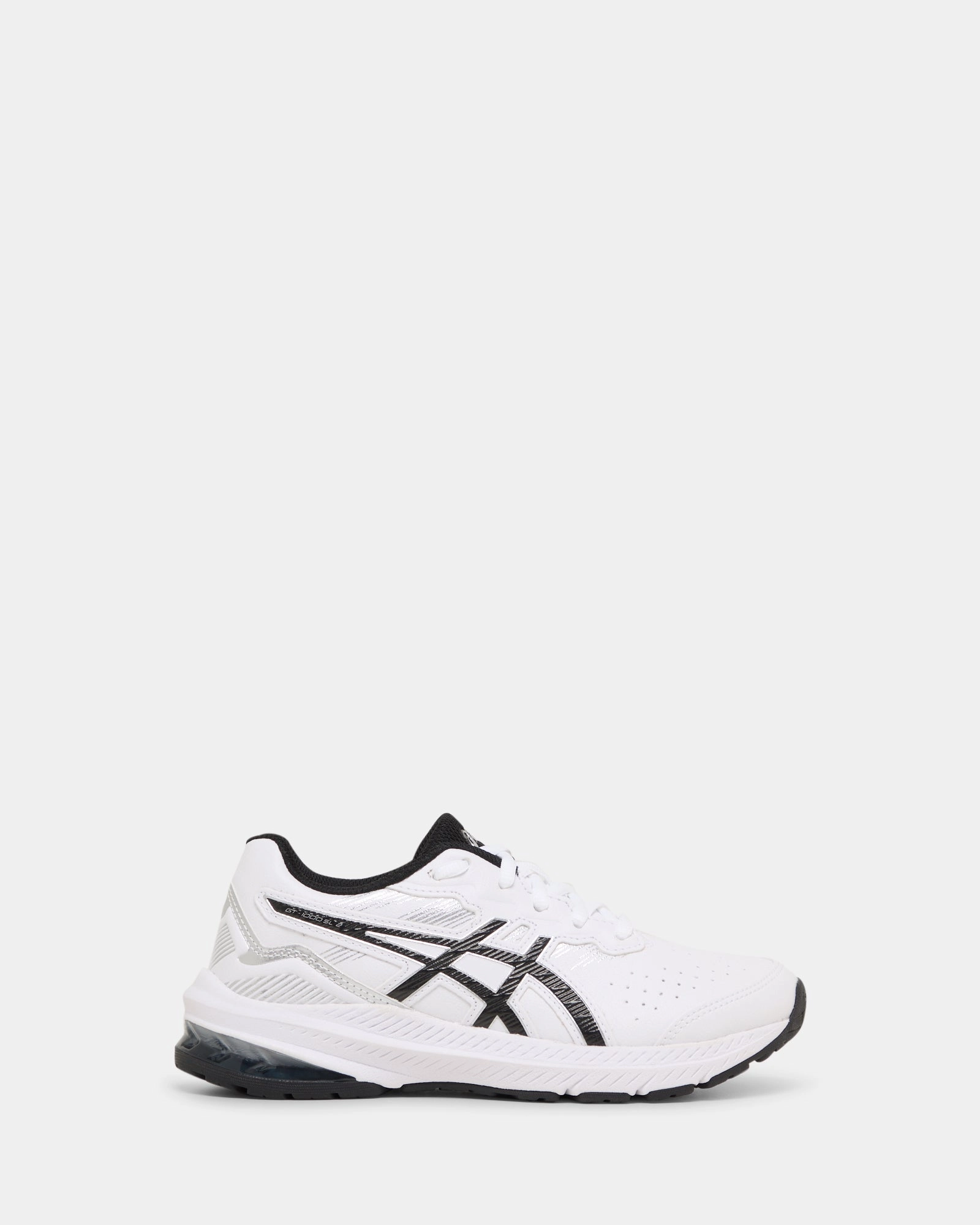 Asic Running Shoes For Overpronators Gt-1000 Sl 2 Grade School White/Black/Black
