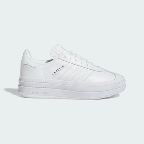 Adidas - Women Gazelle Bold White Leather IE5130 Adidas Marathon Shoes