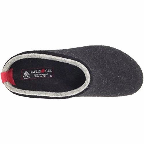 HAFLINGER Women's Textile Clogs and Mules US 10 / EU 42 Grey Arch Fit Slippers