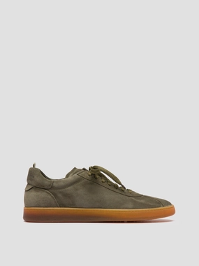 Sneakers Lifestyle HALO 001 - Green Suede Low Top Sneakers
