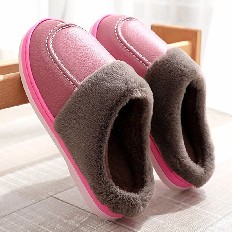 Sanuk Slippers Sale Groovywish Men PU Winter Slippers Fur Indoor Shoes