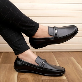 Bacca Bucci Men's LUNA Casual Slip-On Loafers Moccasins Lightweight Driving Shoes Chelsea Loafers