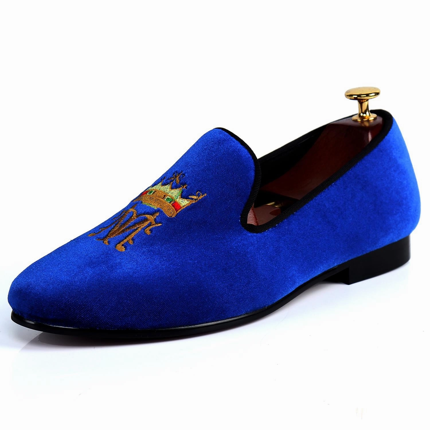 House Slippers With Fur Harpelunde Men Driving Loafer Shoes Blue Velvet Slippers
