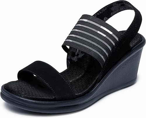 D'flip Flop Truth Table Skechers Women's Rumblers-Sci-fi Wedge Sandal