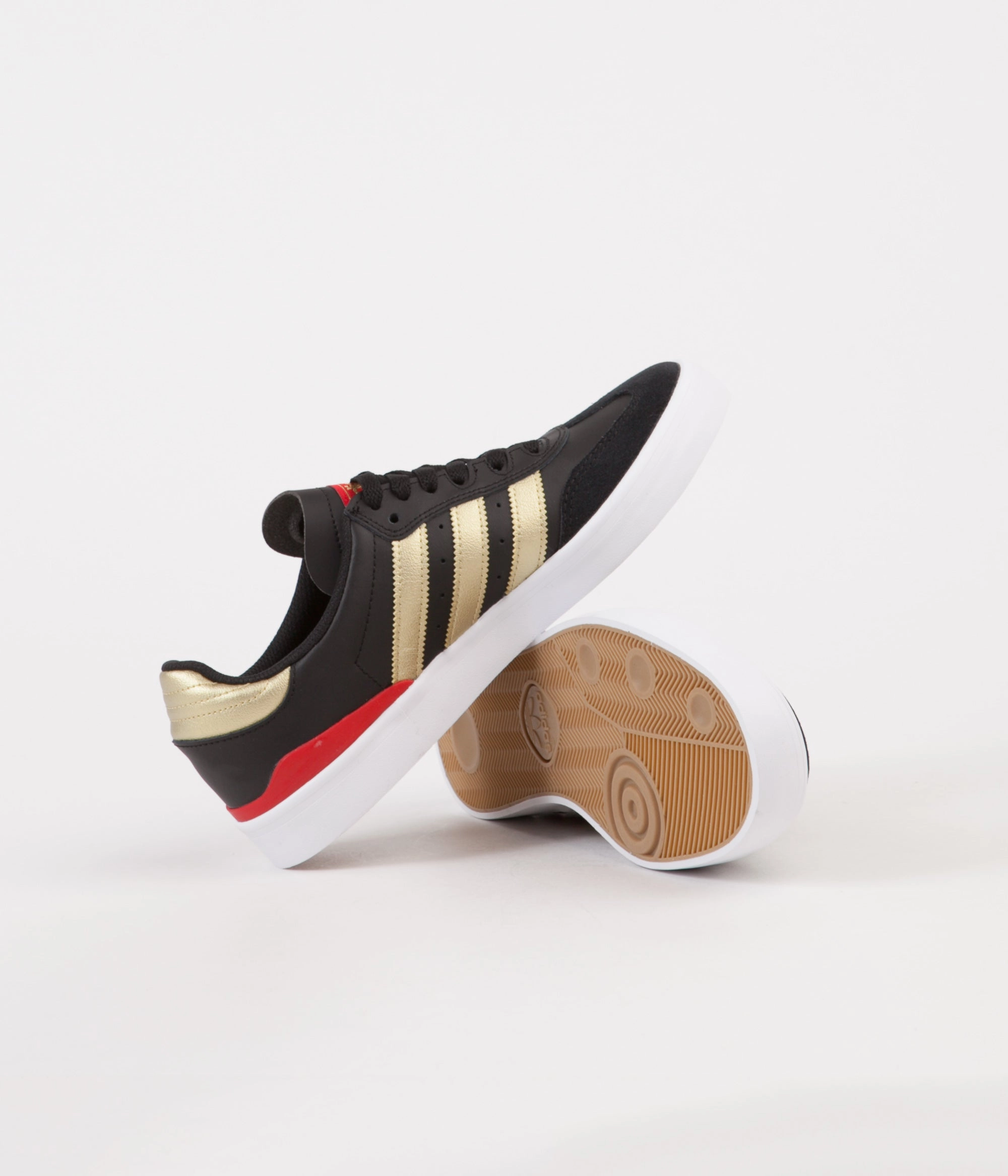 Adidas Samba Xlg Athletic Shoe Carbon Adidas Busenitz Vulc RX Shoes - Core Black / Gold Metallic / Scarlet