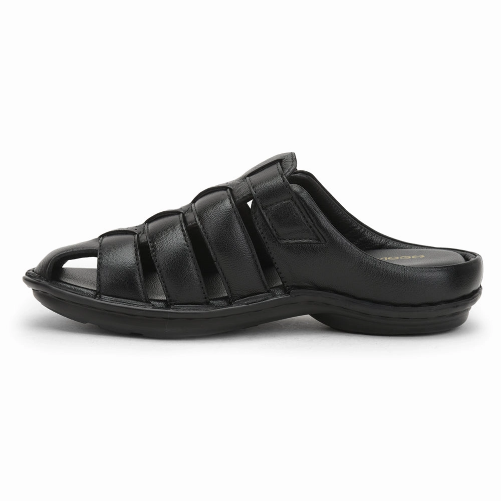 Healers Formal Sandal For Men (Black) ER-54 By Liberty Slippers Code Dti