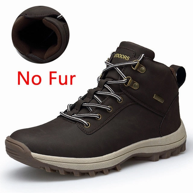 VMUKSAN Brand Men Boots Big Size 39-47 Men Winter Boots Lace-Up Casual Ankle Snow Boots Mens Fashion Sneakers Work Shoes Man Cheap Flats Shoes