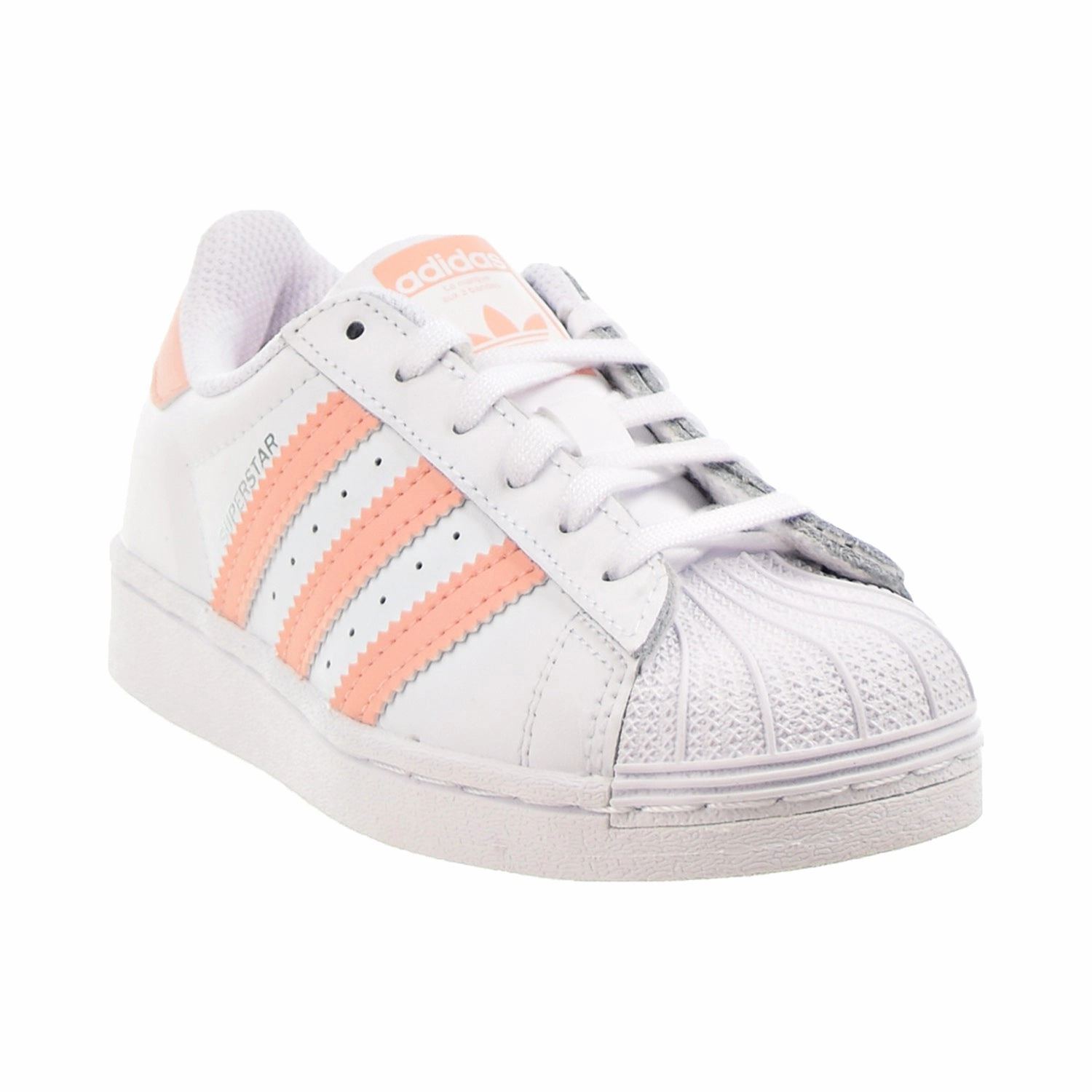 Adidas Crazy 2 Shoes Adidas Superstar C Little Kids' Shoes Footwear White-Haze Coral-Footwear White