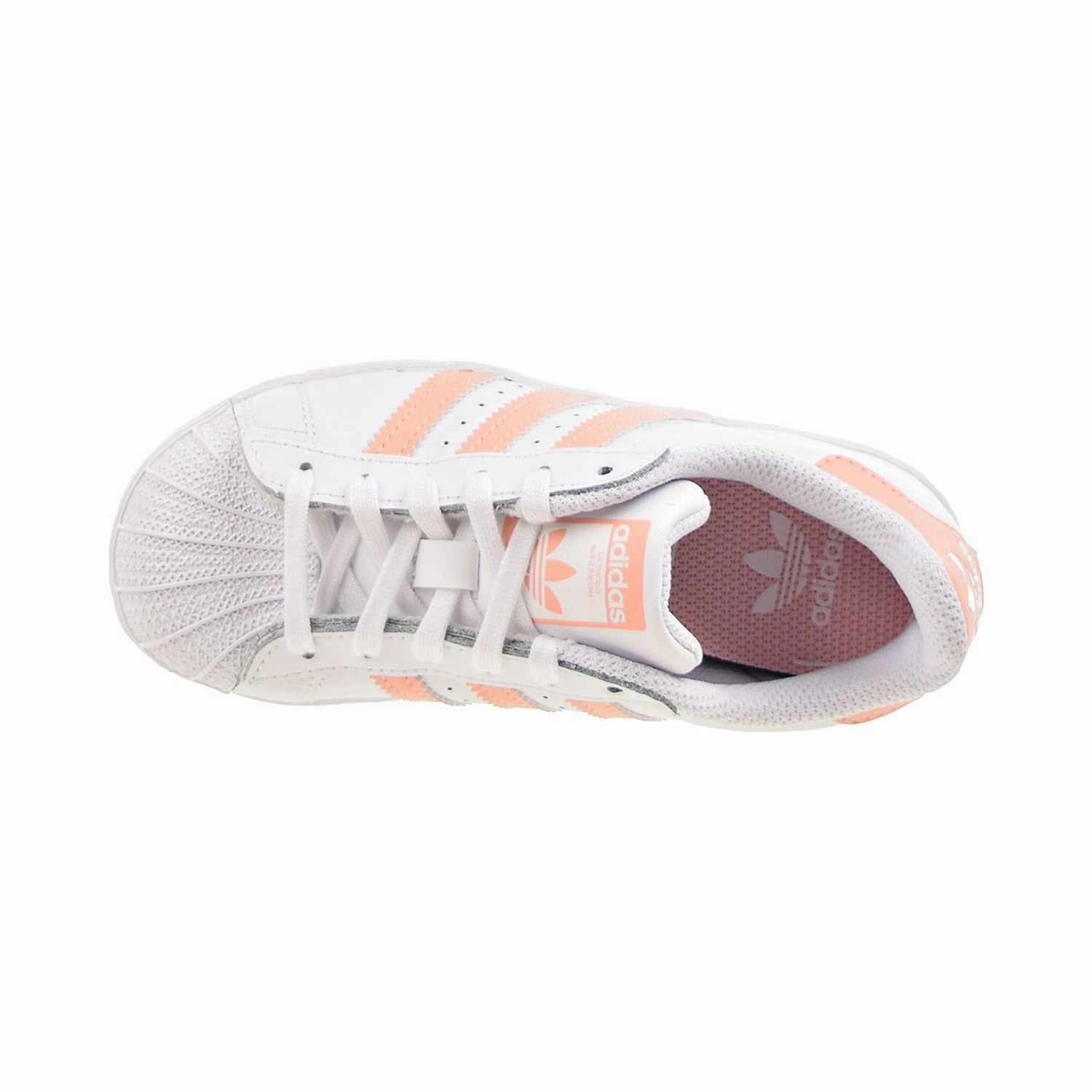 Adidas Anthony Edwards Shoes Adidas Superstar C Little Kids' Shoes Footwear White-Haze Coral-Footwear White