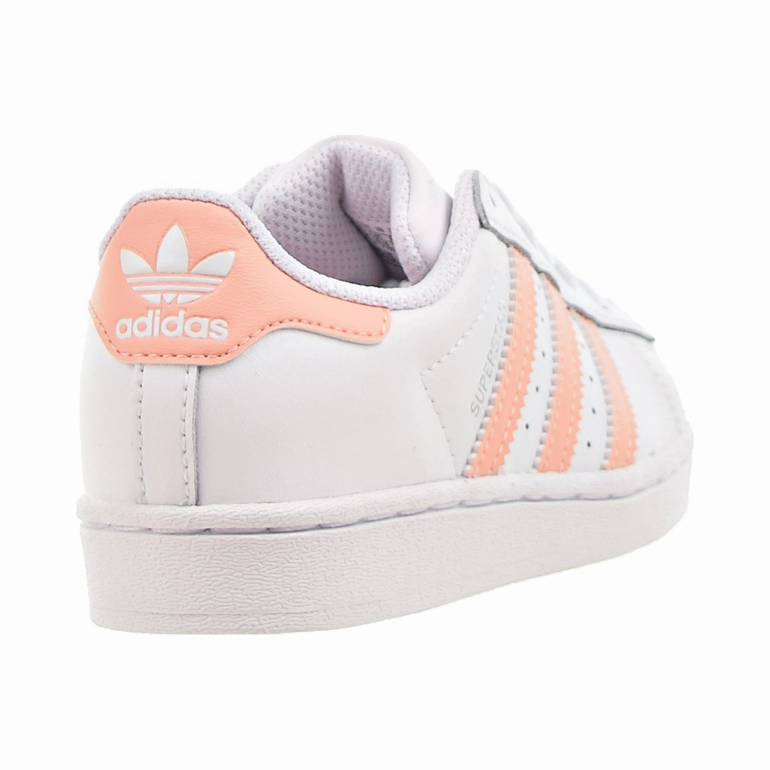 Dad Shoes Adidas Adidas Superstar C Little Kids' Shoes Footwear White-Haze Coral-Footwear White