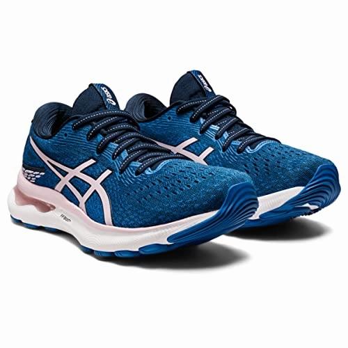 High-top Asics Sky Elite Flytefoam 2 Volleyball Shoes ASICS Women's Gel-Nimbus 24 Running Shoes, 9, French Blue/Barely Rose