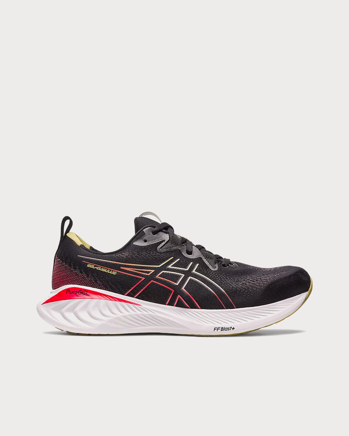 Gel-Cumulus 25 Black / Electric Red Running Shoes Asics Clay Court Shoes